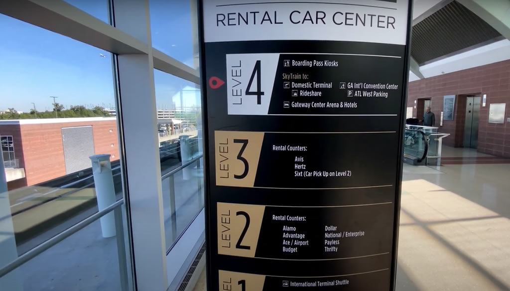 Rent a Car Center at ATL airport